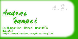 andras hampel business card